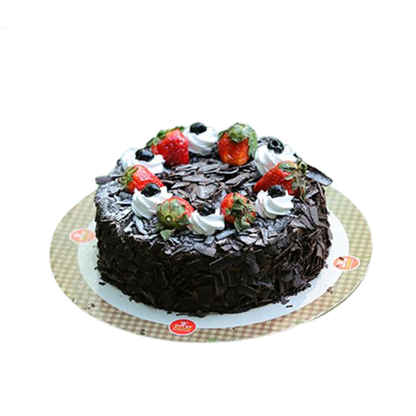 Black Forest Round Cake with Decoration – Delhi Gift Shop