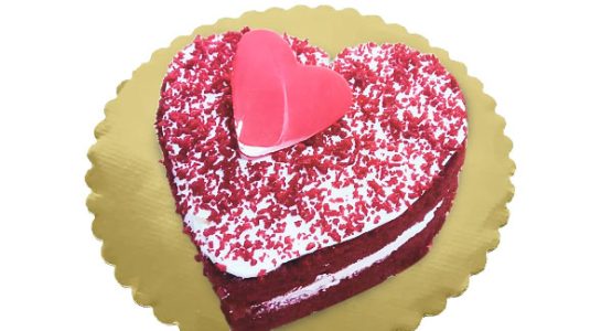 Single Heart Cake